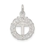 Sterling Silver Circle & Cross Pendant - Image 4