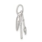 Sterling Silver Anchor & Heart Pendant - Image 2