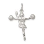 Sterling Silver Cheerleader Charm - Image 4