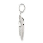 Sterling Silver Polished Heart Pendant - Image 2