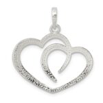 Sterling Silver Polished Heart Pendant - Image 3