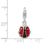 Sterling Silver Enameled Lady Bug Charm - Image 3