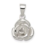 Sterling Silver Rose Pendant