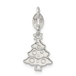 Sterling Silver Polished Christmas Tree Charm - Image 3