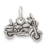 Sterling Silver Antiqued Motorcycle Charm
