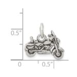 Sterling Silver Antiqued Motorcycle Charm - Image 4