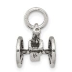 Sterling Silver Antiqued Cannon Charm - Image 2