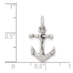 Sterling Silver Antiqued Anchor Charm - Image 4