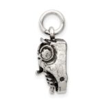 Sterling Silver Antiqued Typewriter Charm - Image 2