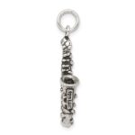 Sterling Silver Antiqued Saxophone Charm - Image 2