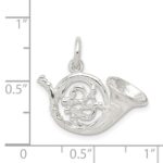 Sterling Silver French Horn Charm - Image 3