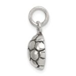 Sterling Silver Antiqued Soccer Ball Charm - Image 2
