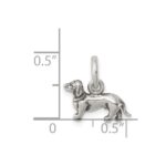 Sterling Silver Antiqued Dog Charm - Image 3