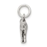 Sterling Silver Antiqued Donkey Charm - Image 2