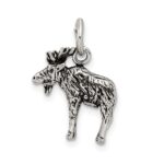 Sterling Silver Antiqued Moose Charm - Image 3
