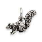 Sterling Silver Antiqued Squirrel Charm - Image 3