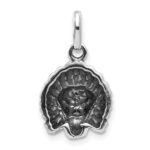 Sterling Silver Antiqued Lion Charm - Image 4