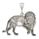 Sterling Silver Antiqued Lion Charm - Image 4