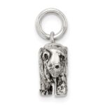 Sterling Silver Antiqued Elephant Charm - Image 2