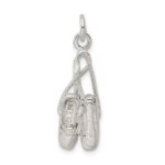 Sterling Silver Ballet Slippers Charm - Image 4