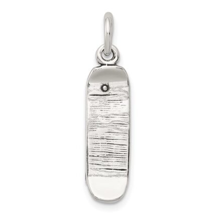 Sterling Silver Antiqued Skateboard Charm