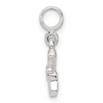 Sterling Silver Letter G with Enamel Pendant - Image 2