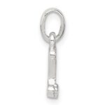 Sterling Silver Letter J with Enamel Pendant - Image 2