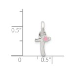 Sterling Silver Letter T with Enamel Pendant - Image 4