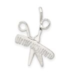 Sterling Silver Comb & Scissors Charm - Image 4