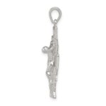 Sterling Silver Polished Mini Caravaca Crucifix Pendant - Image 2