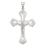 Sterling Silver Polished Crucifix Pendant