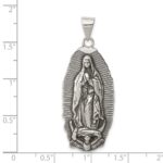 Sterling Silver Antiqued Religious Pendant - Image 3