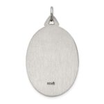 Sterling Silver Antiqued Satin St. Christopher Medal - Image 4