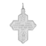Sterling Silver Platinum-plated & Gold-tone 4-Way Medal Cross Pendant - Image 4