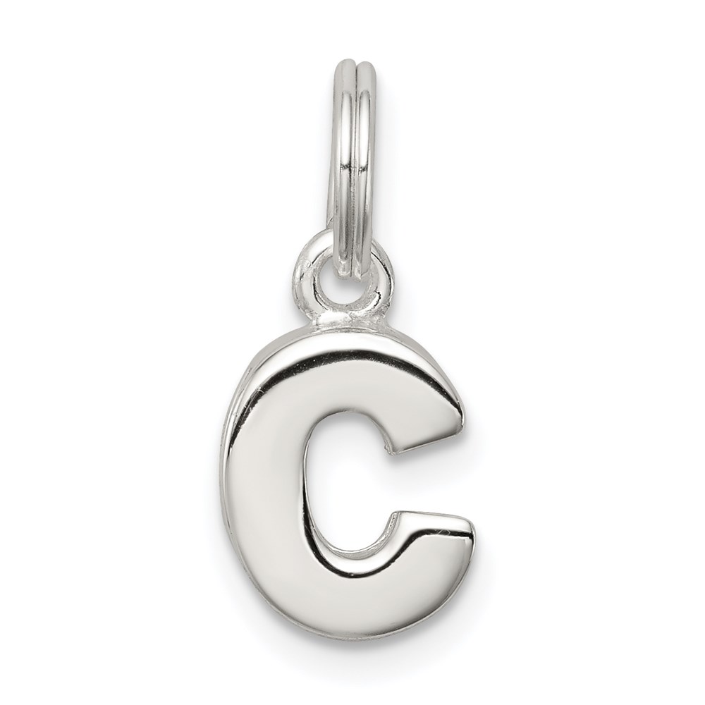 QC8460C.jpg Sterling Silver Letter C Initial Charm - Image 1