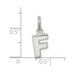 Sterling Silver Letter F Initial Charm - Image 4