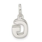 Sterling Silver Letter G Initial Charm - Image 3