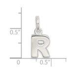 Sterling Silver Letter R Initial Charm - Image 4