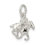 Sterling Silver Horse w/Rider Charm - Image 5