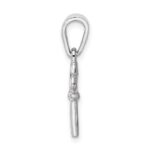 Sterling Silver Rhodium-plated Children's Key Pendant - Image 2