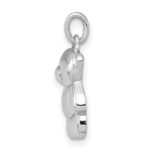 Sterling Silver Rhodium-plated Teddy Bear Pendant - Image 2