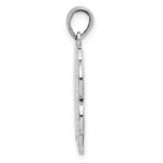 Sterling Silver Antiqued Good Luck Icon Clover Pendant - Image 2