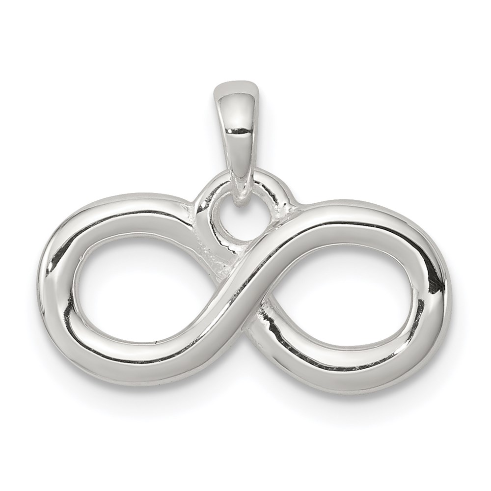 QC8786.jpg Sterling Silver Polished Infinity Symbol Pendant - Image 1