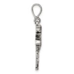 Sterling Silver Antiqued & Textured Leopard on Branch Pendant - Image 2