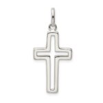 Sterling Silver Cut-out Cross Charm - Image 3
