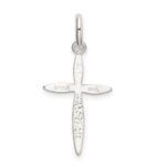 Sterling Silver Polished Passion Cross Charm - Image 3
