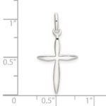 Sterling Silver Polished Passion Cross Charm - Image 4