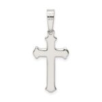 Sterling Silver Polished Cross Pendant - Image 3