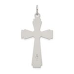Sterling Silver Satin and D/C INRI Crucifix Pendant - Image 3