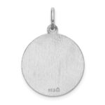 Sterling Silver Rhodium-plated Spanish St. Jude Thaddeus Medal Pendant - Image 3